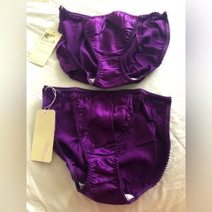 COPY - 2 Silk Purple panties m new
